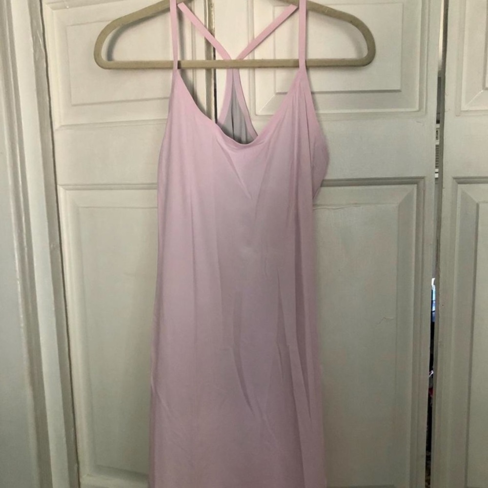 Outdoor Voices Light Pink Exercise Dress w/ Leotard